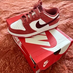 Nike Red and White Sneakers